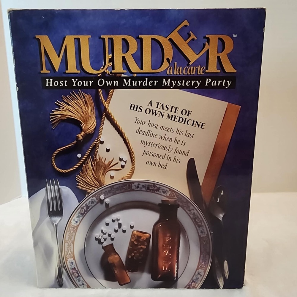 Host Your Murder Mystery Party Murder ALaCarte "A Taste Of His Own Medicine"
